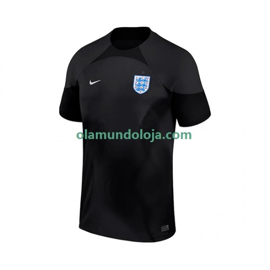 Camisola Inglaterra Guarda-redes Homem Equipamento Primeiro Copa do Mundo 2022 Manga Curta